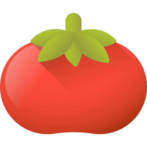 tomate 3D Color icono