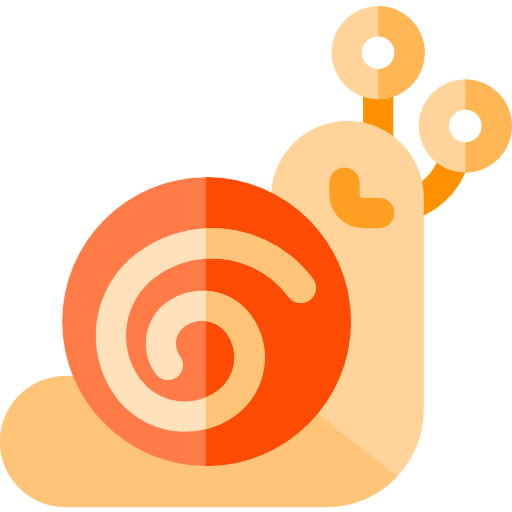 caracol Basic Rounded Flat icono