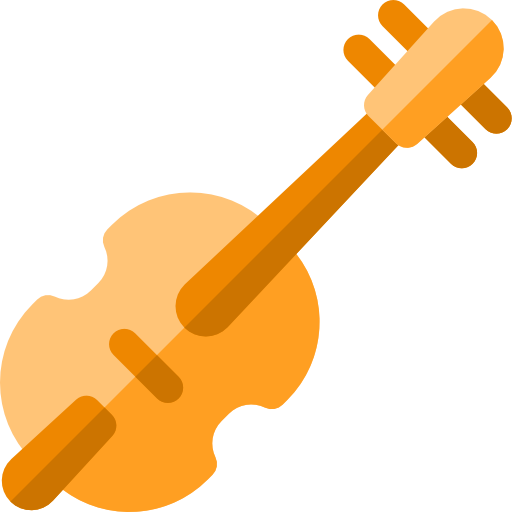 Violin Basic Rounded Flat icon