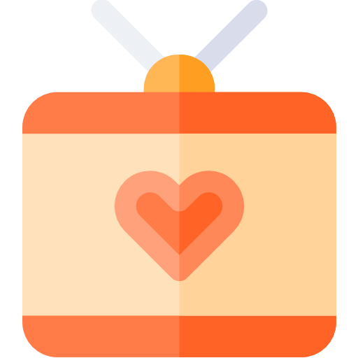 Television Basic Rounded Flat icon