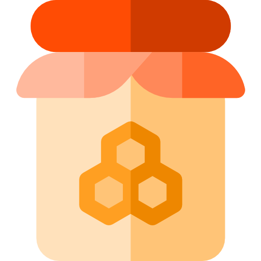 Honey jar Basic Rounded Flat icon