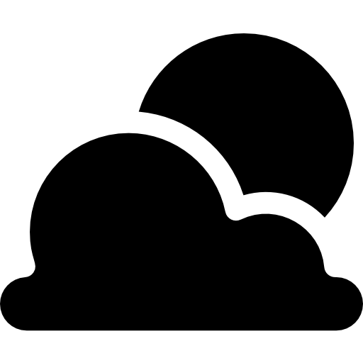nublado Basic Rounded Filled icono