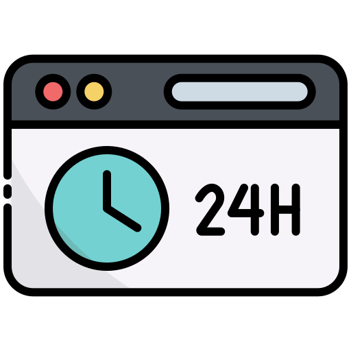 24 hours Generic color lineal-color icon