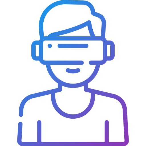 realidad virtual Generic gradient outline icono