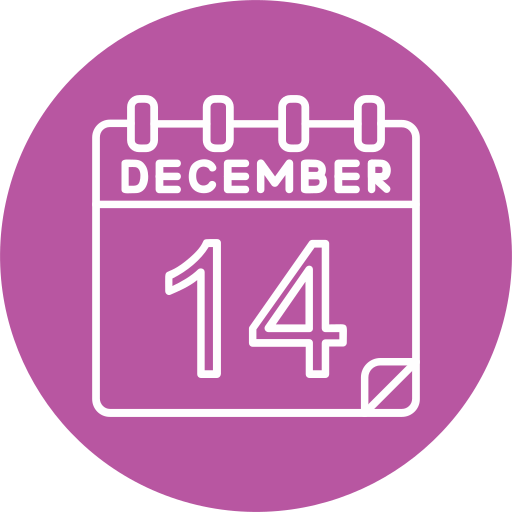 December Generic color fill icon