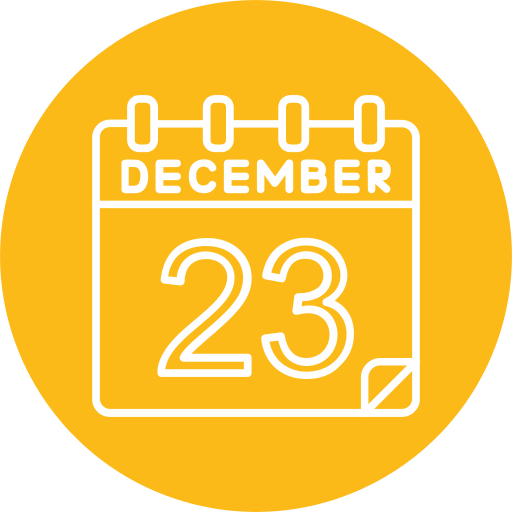 December Generic color fill icon