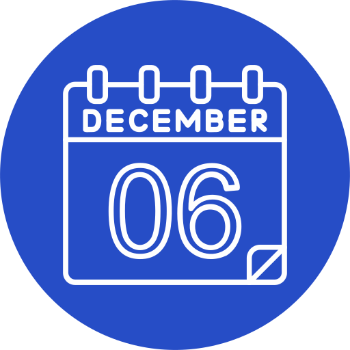 12월 Generic color fill icon