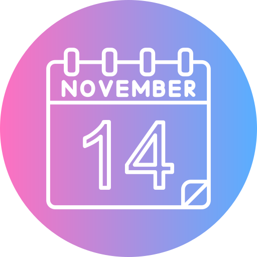 14 listopada Generic gradient fill ikona