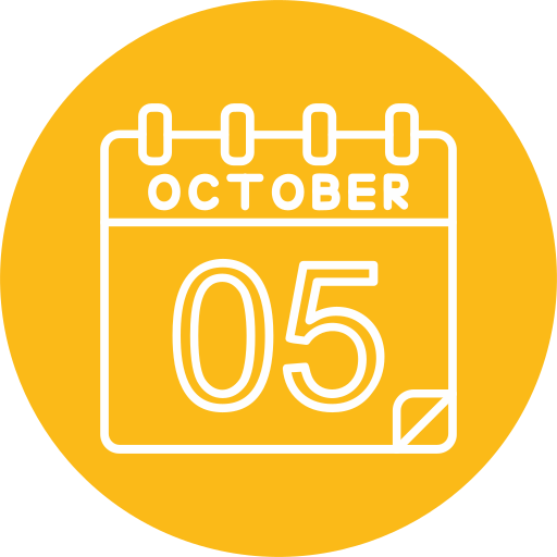 October Generic color fill icon