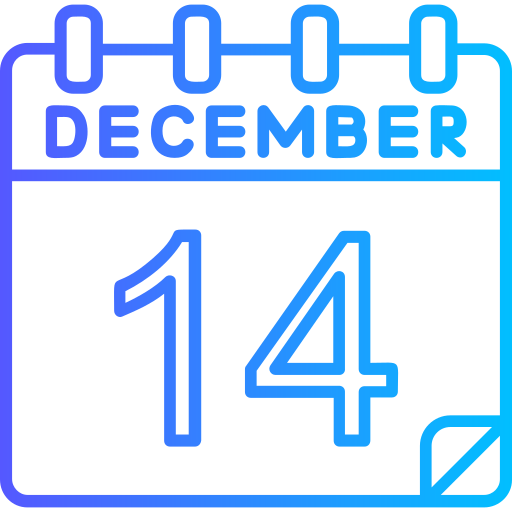 December Generic gradient outline icon