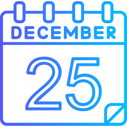 25 grudnia Generic gradient outline ikona