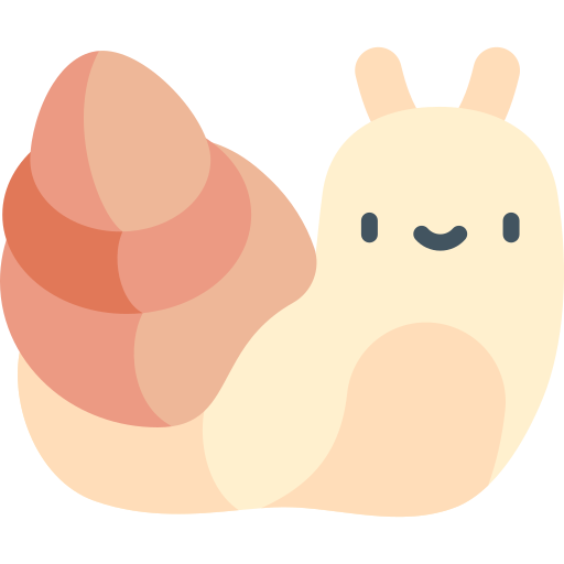 Marine snail Kawaii Flat icon