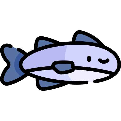 соболиная рыба Kawaii Lineal color иконка