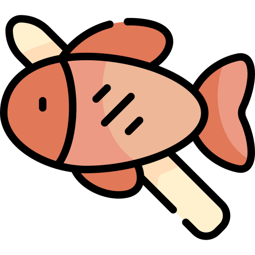 魚 Kawaii Lineal color icon
