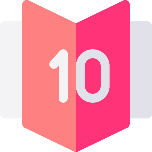Number 10 Basic Rounded Flat icon