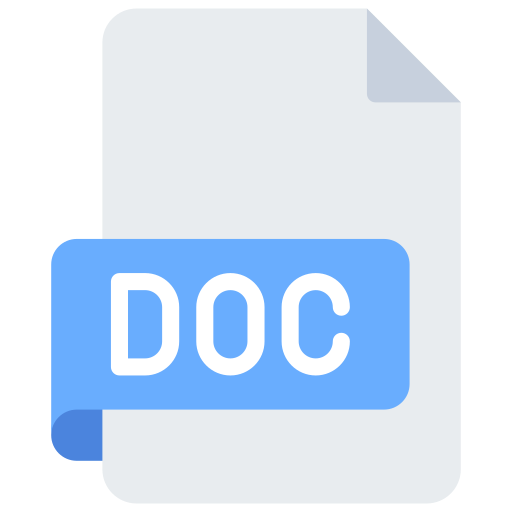Doc file Juicy Fish Flat icon