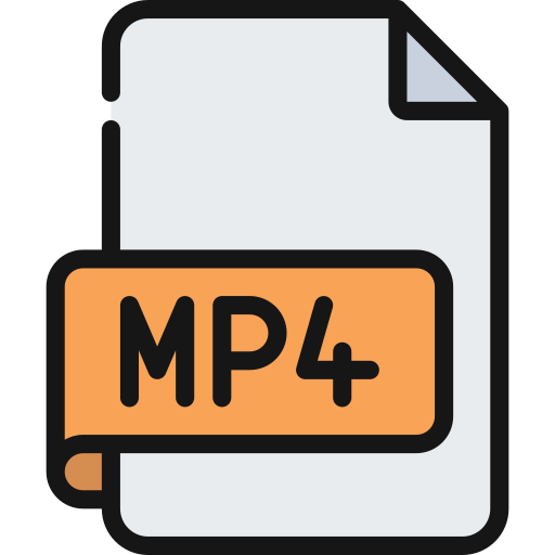 Mp4 file Juicy Fish Soft-fill icon