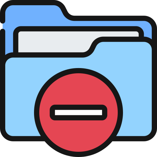 Delete folder Juicy Fish Soft-fill icon