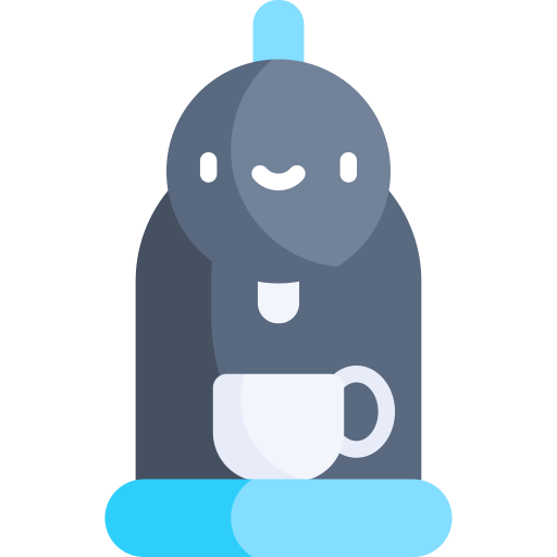 Coffee machine Kawaii Flat icon