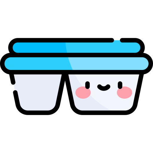 Tupperware Kawaii Lineal color icon