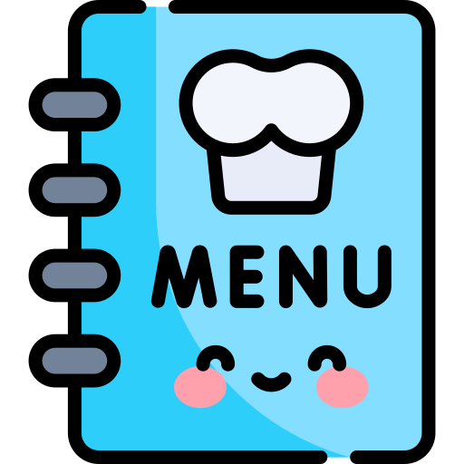 Menu Kawaii Lineal color icon