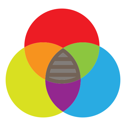 diagramma di venn Generic color fill icona