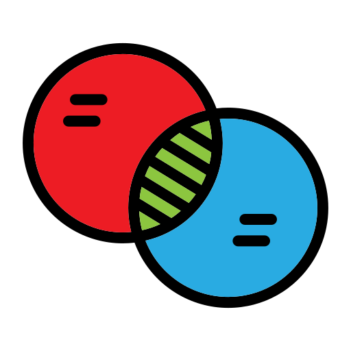 diagrama de venn Generic color lineal-color icono