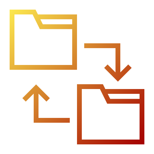 Folders Generic gradient outline icon