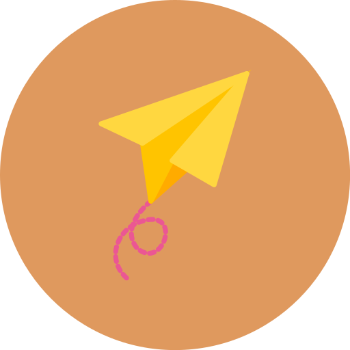 紙飛行機 Generic color fill icon