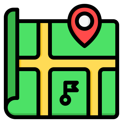 locatie kaart Generic color lineal-color icoon