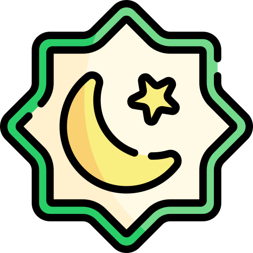 islam Kawaii Lineal color icona