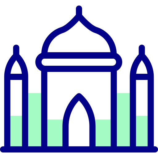 モスク Detailed Mixed Lineal color icon
