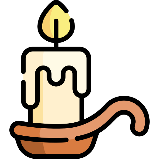 candela Kawaii Lineal color icona