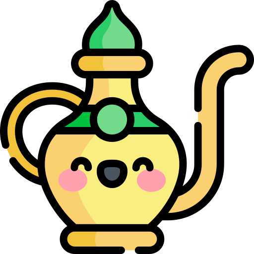 Заварочный чайник Kawaii Lineal color иконка
