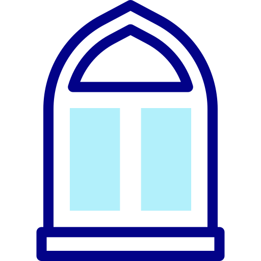 Window Detailed Mixed Lineal color icon