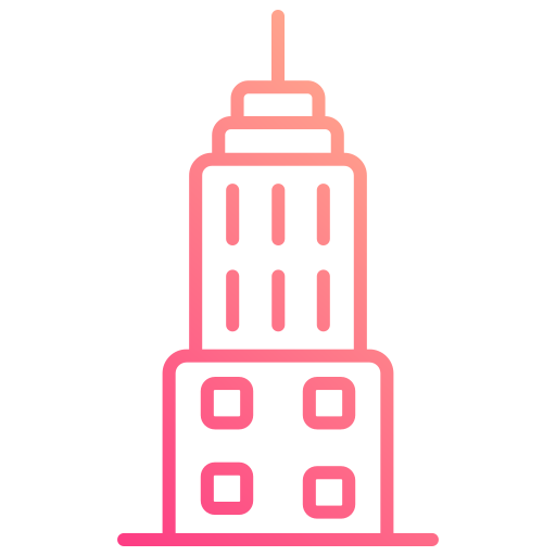 wieża Generic gradient outline ikona