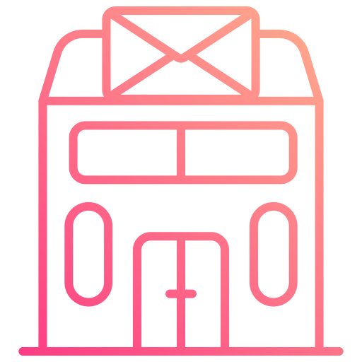 bureau de poste Generic gradient outline Icône