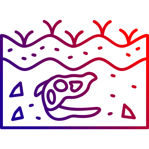 화석 Generic gradient outline icon