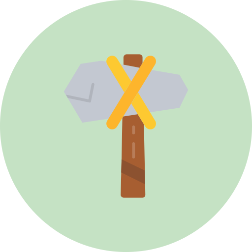 Hammer Generic color fill icon