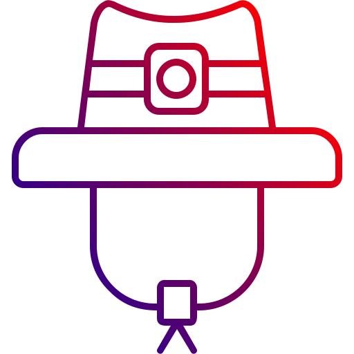 chapeau Generic gradient outline Icône