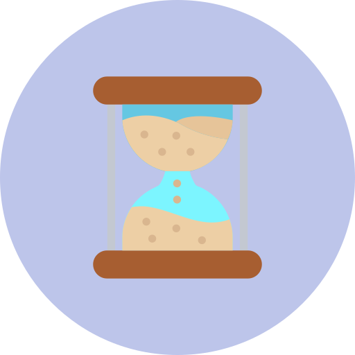 orologio a sabbia Generic color fill icona