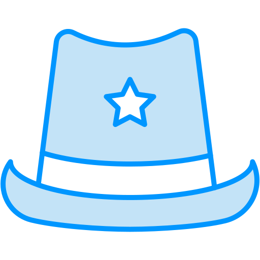 sombrero de vaquero Generic color lineal-color icono