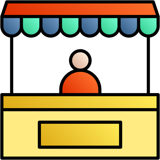 切符売り場 Generic gradient lineal-color icon