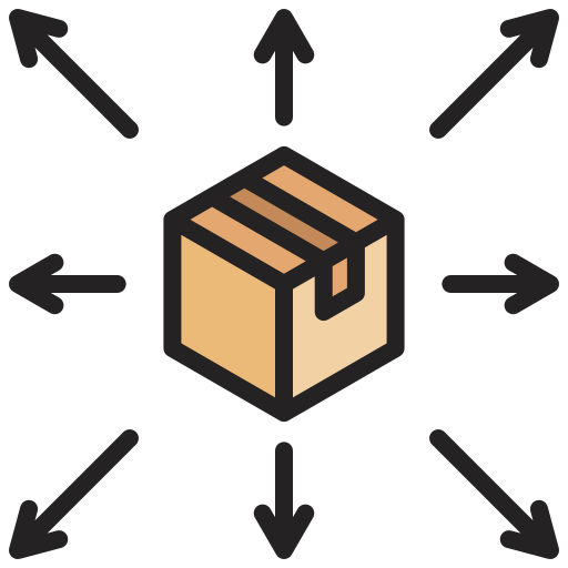 Distribution Generic color lineal-color icon