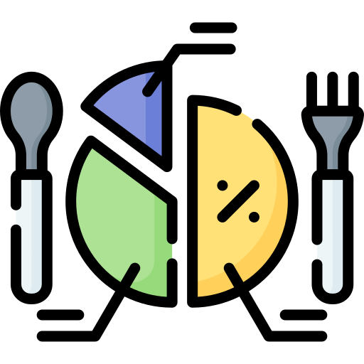 균형 잡힌 식단 Special Lineal color icon
