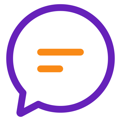 Chat bubble Generic color outline icon