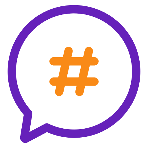hashtag Generic color outline icon
