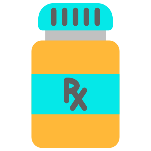 Бутылка для таблеток Generic color fill иконка