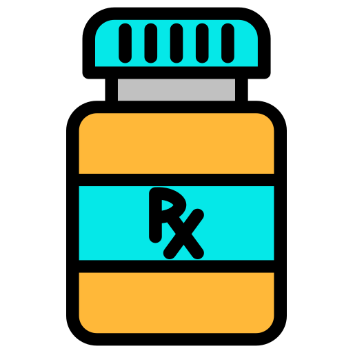 Бутылка для таблеток Generic color lineal-color иконка