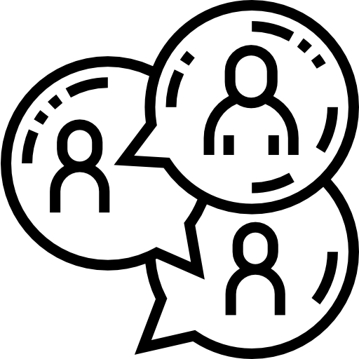 chiacchierata Detailed Straight Lineal icona